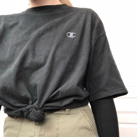 BLACK CHAMPION TEE - Picture 2 of 4